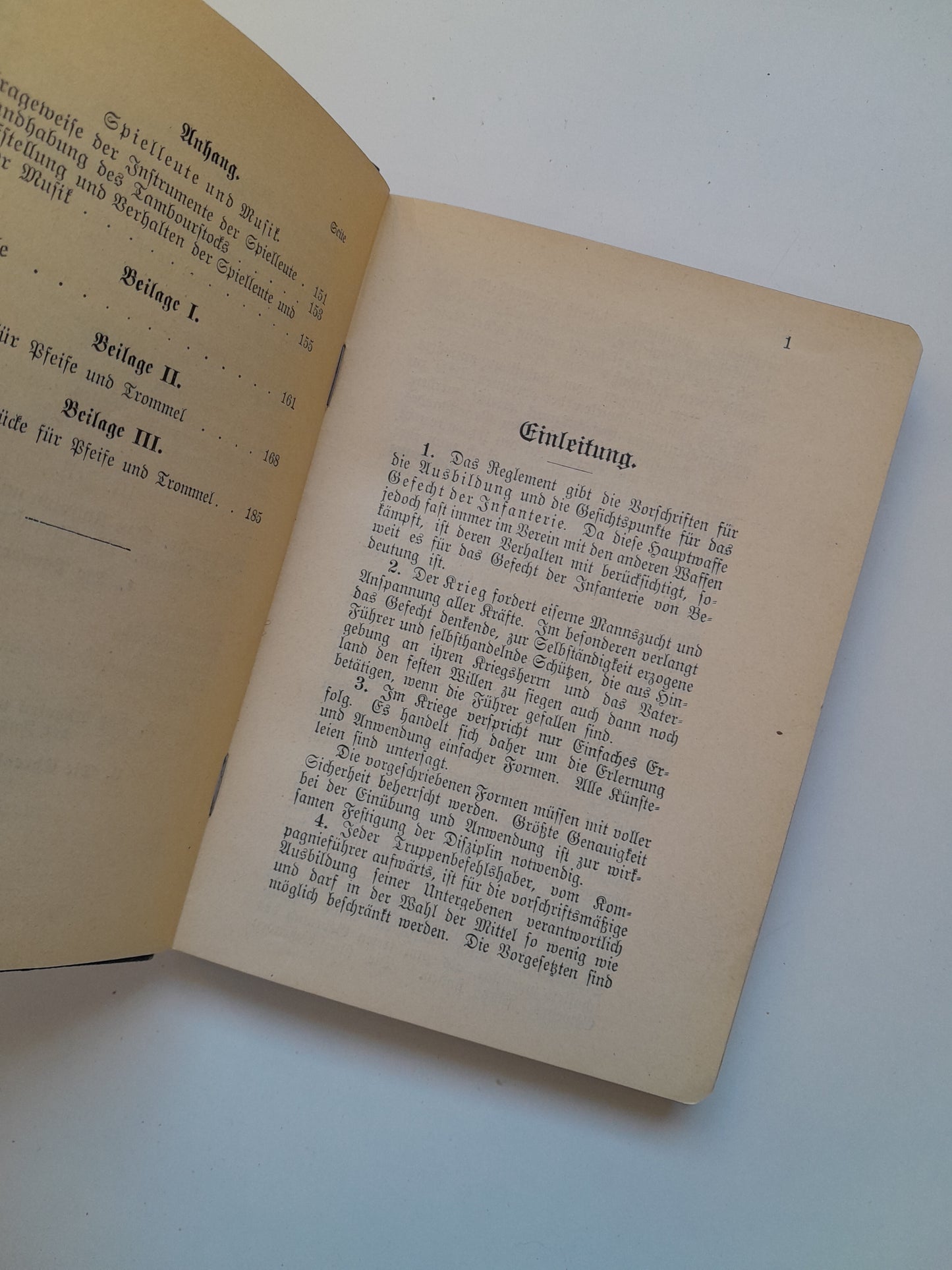EXERZIER-REGLEMENT FÜR DIE INFANTERIE (ERNST SIEGFRIED MITTLER UND GOHN, 1909)