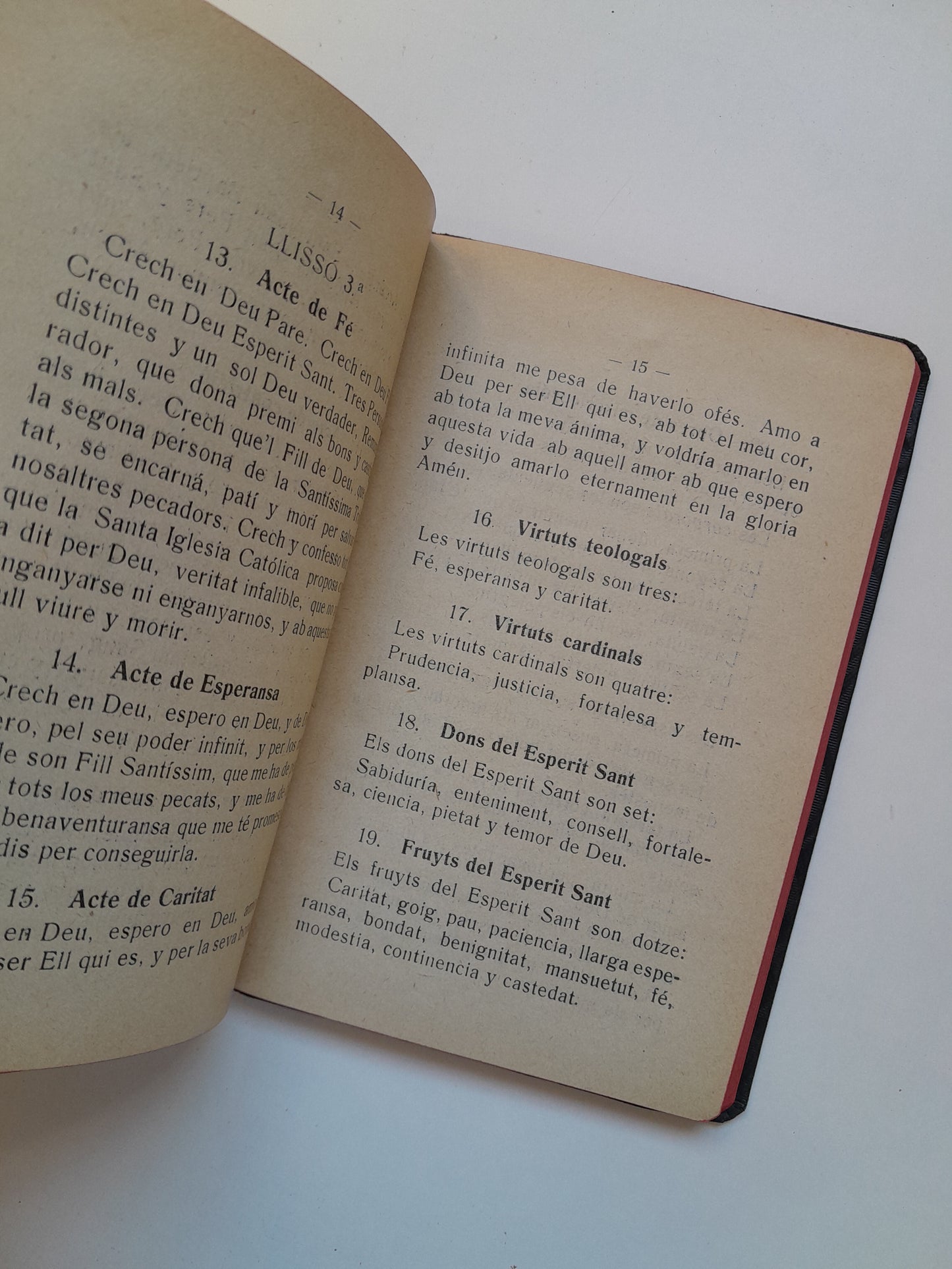 CATECISME DE LA DOCTRINA CRISTIANA (IMP. JERONI PORTAVELLA, 1921)