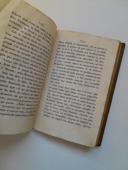 ESTELA. NOVELA PASTORAL EN PROSA Y VERSO - CABALLERO FLORIAN (IMP. MANUEL SAURI Y CIA, 1828)