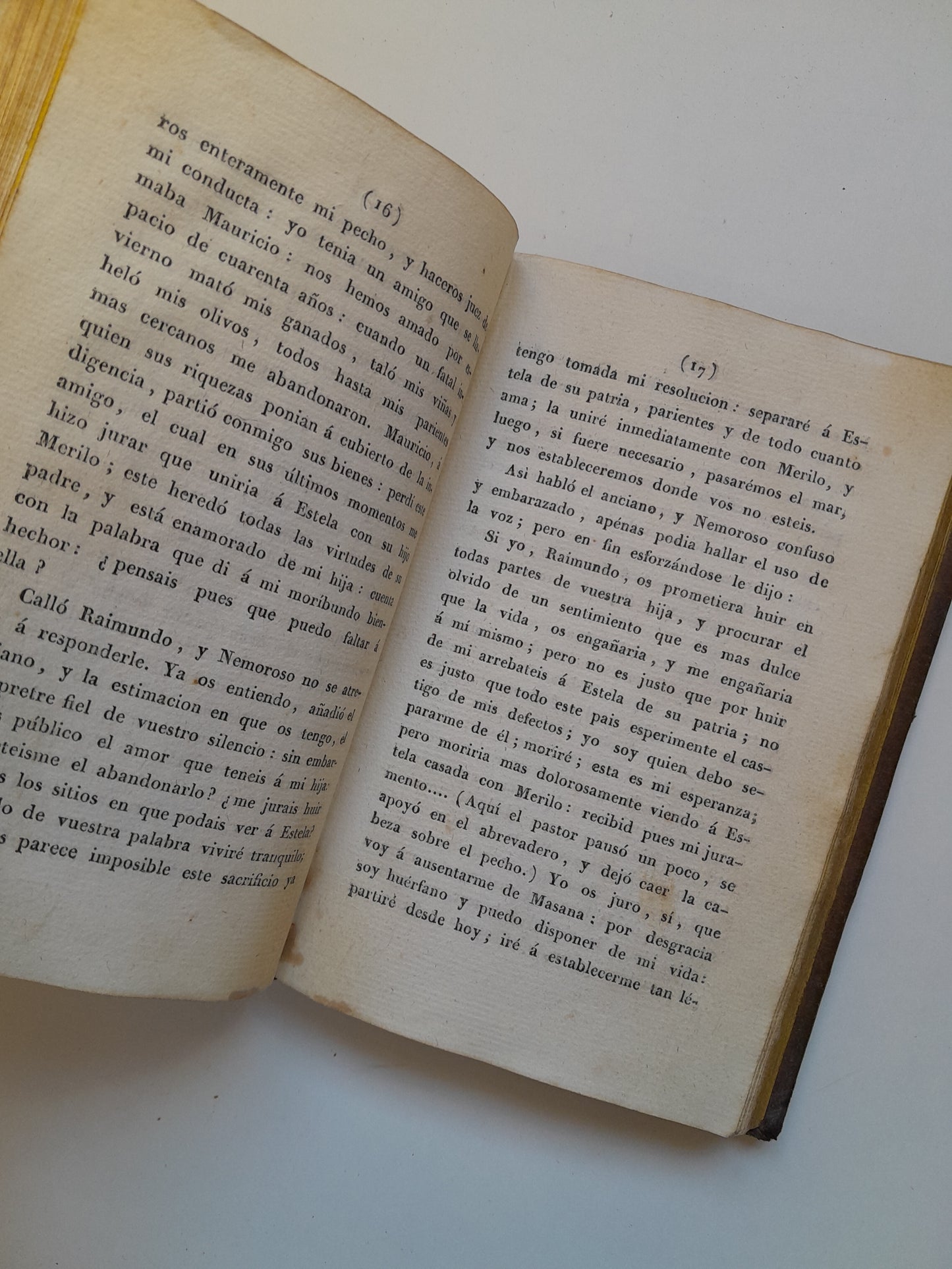 ESTELA. NOVELA PASTORAL EN PROSA Y VERSO - CABALLERO FLORIAN (IMP. MANUEL SAURI Y CIA, 1828)