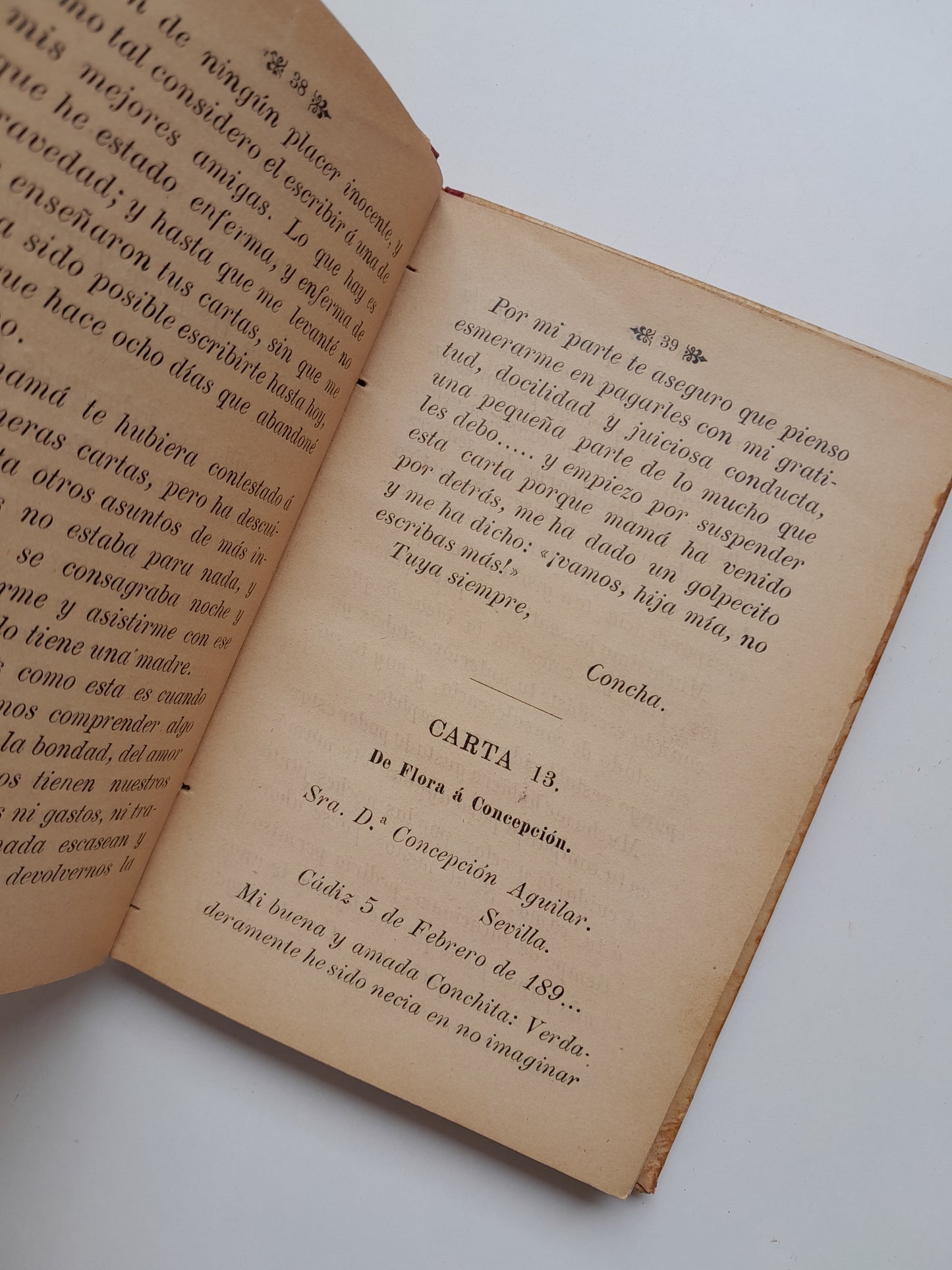 MANUAL EPISTOLAR PARA SEÑORITAS - PILAR PASCUAL DE SANJUAN (LIB. ANTONIO J. BASTINOS, 1898)