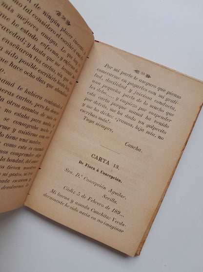 MANUAL EPISTOLAR PARA SEÑORITAS - PILAR PASCUAL DE SANJUAN (LIB. ANTONIO J. BASTINOS, 1898)