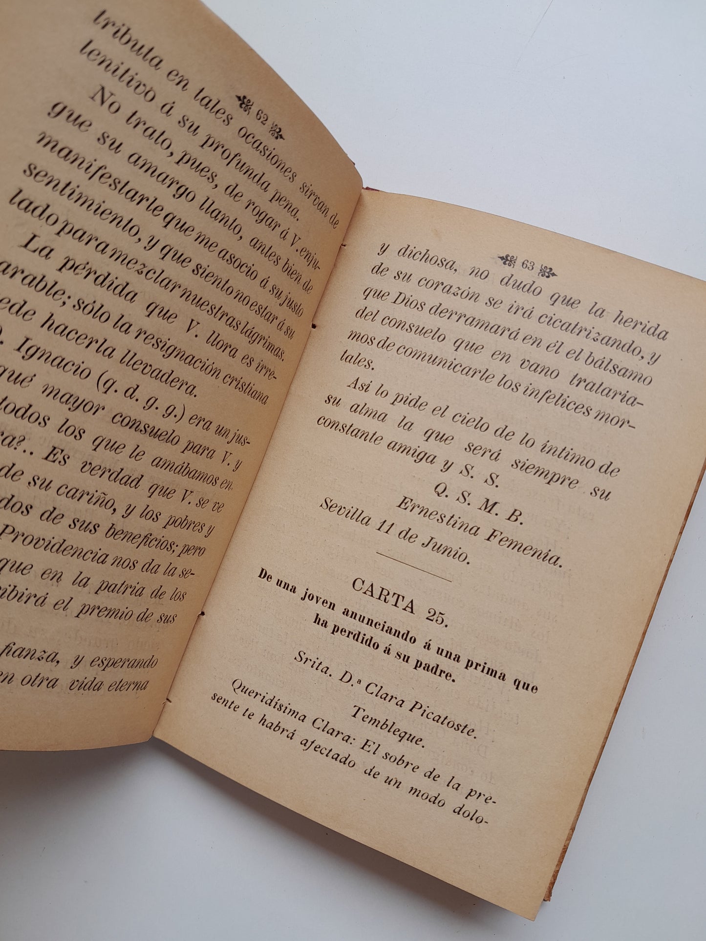 MANUAL EPISTOLAR PARA SEÑORITAS - PILAR PASCUAL DE SANJUAN (LIB. ANTONIO J. BASTINOS, 1898)