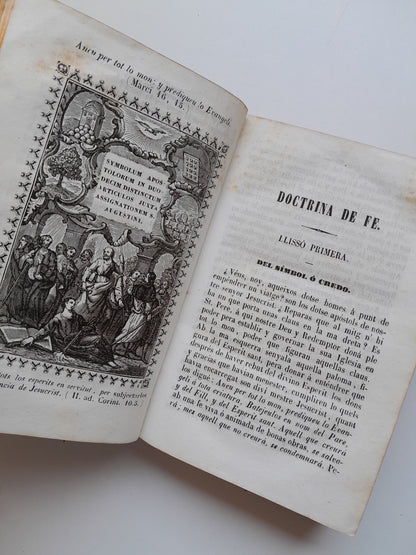 CATECISME DE LA DOCTRINA CRISTIANA - ANTONI CLARET (EST. HEREUS DE LA V. PLA, 1849)