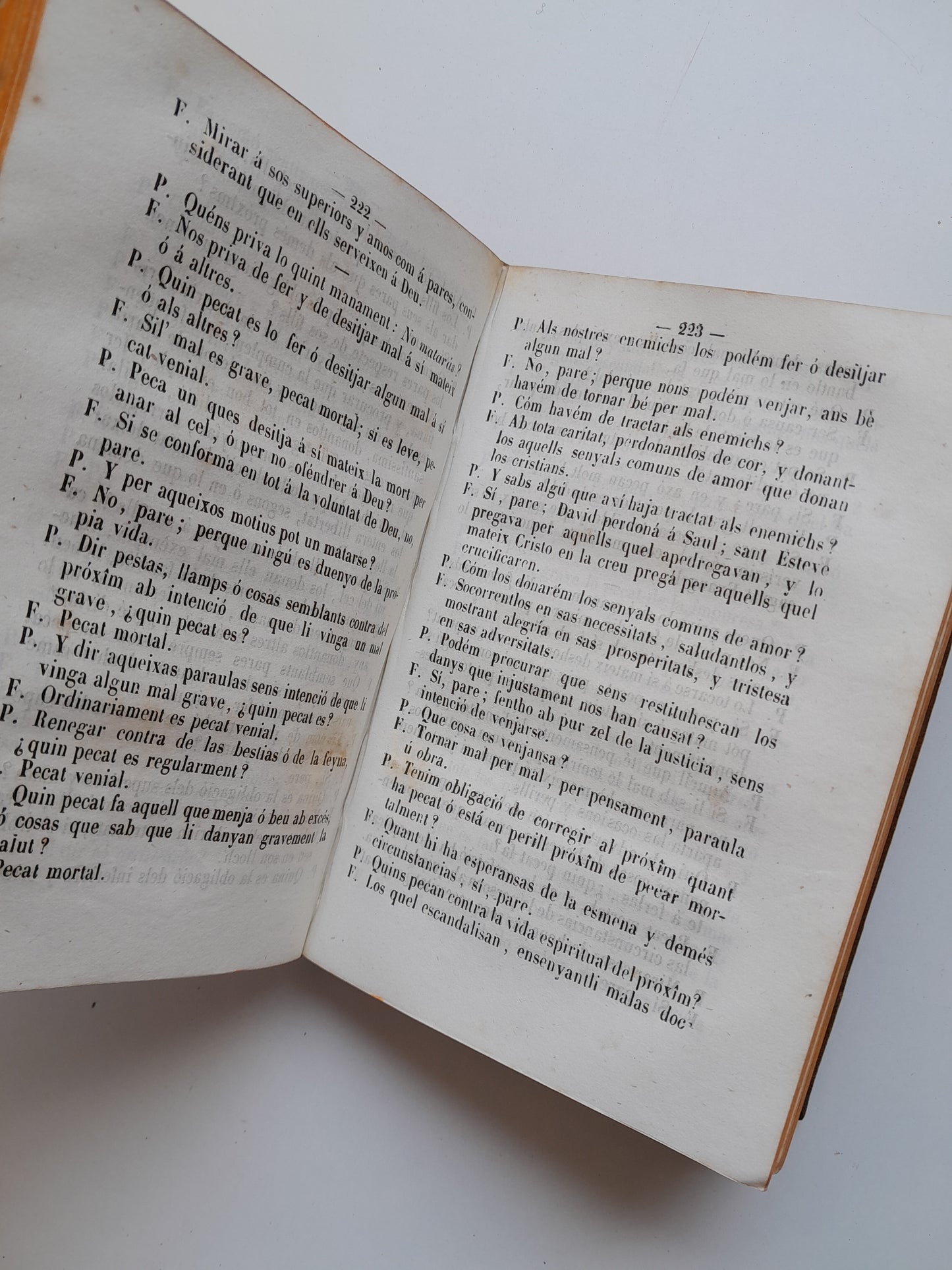 CATECISME DE LA DOCTRINA CRISTIANA - ANTONI CLARET (EST. HEREUS DE LA V. PLA, 1849)