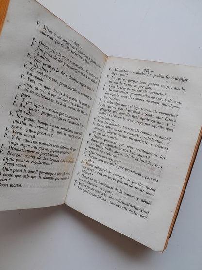 CATECISME DE LA DOCTRINA CRISTIANA - ANTONI CLARET (EST. HEREUS DE LA V. PLA, 1849)