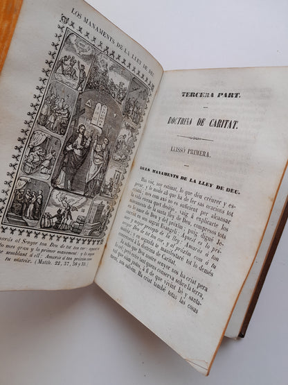 CATECISME DE LA DOCTRINA CRISTIANA - ANTONI CLARET (EST. HEREUS DE LA V. PLA, 1849)