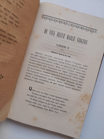 MARIA VIRGO SEU DE VITA BEATAE MARIAE VIRIGNIS - PETRO COLOMER MESTRES (JOANNIS SOLER, 1881)