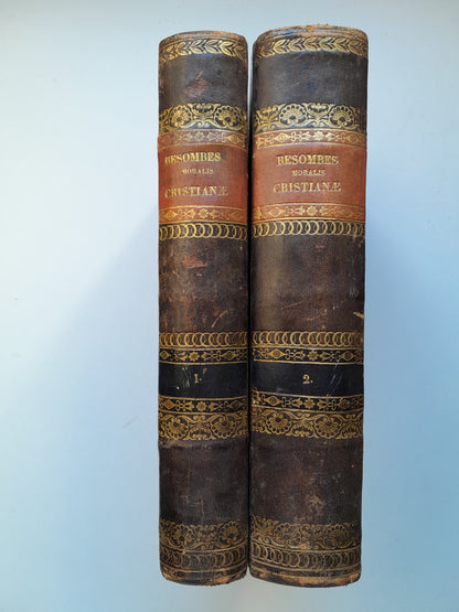MORALIS CHRISTIANA EX SCRIPTURA SACRA (2 TOMOS COMPLETA) - JACOBO BESOMBES (1772)