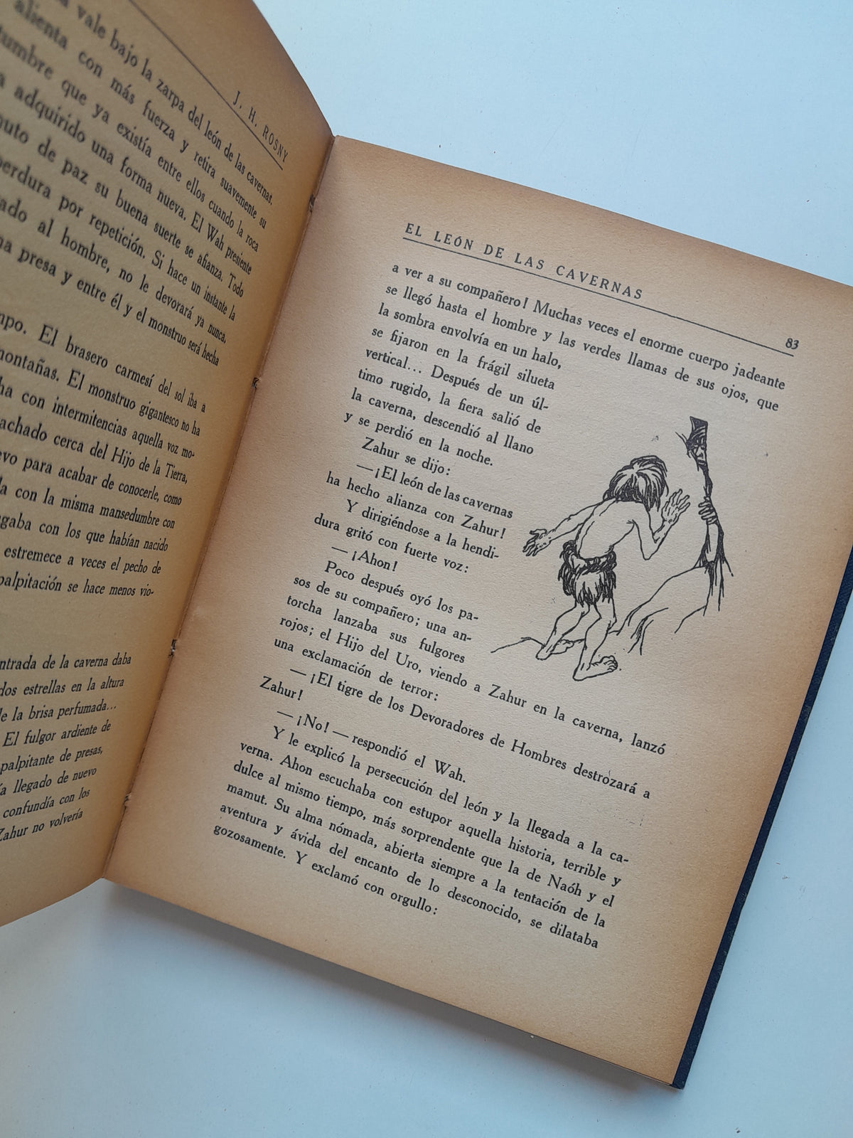EL LEÓN DE LAS CAVERNAS - J. H. ROSNY (SEIX BARRAL, 1935)