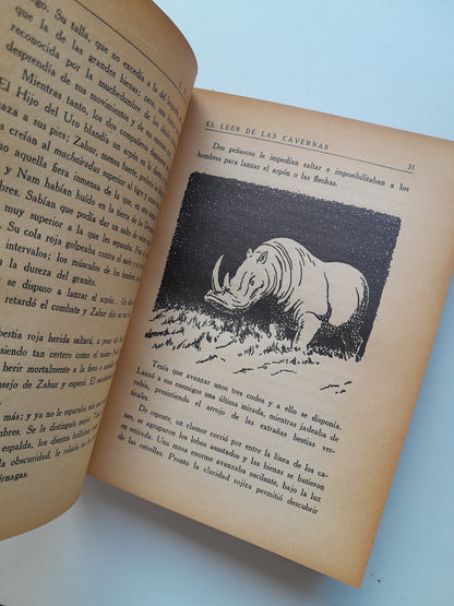 EL LEÓN DE LAS CAVERNAS - J. H. ROSNY (SEIX BARRAL, 1935)
