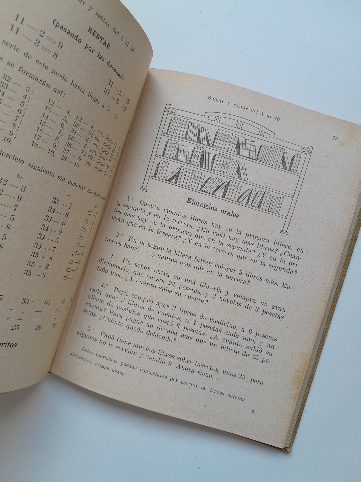 ARITMÉTICA. PRIMER GRADO - JUAN PALAU VERA (SEIX BARRAL, 1924)