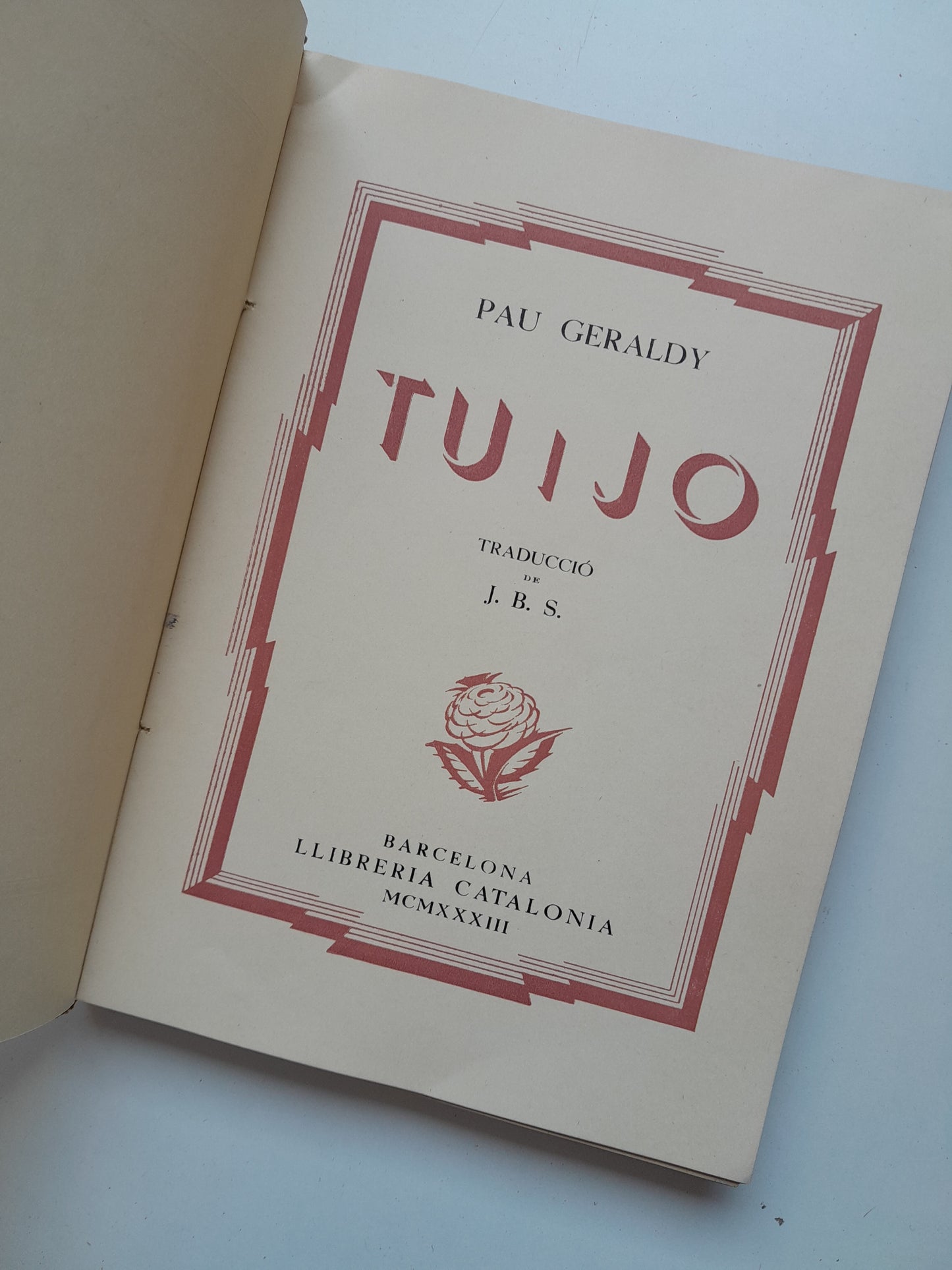 TU I JO - PAUL GÉRALDY (CATALONIA, 1933)
