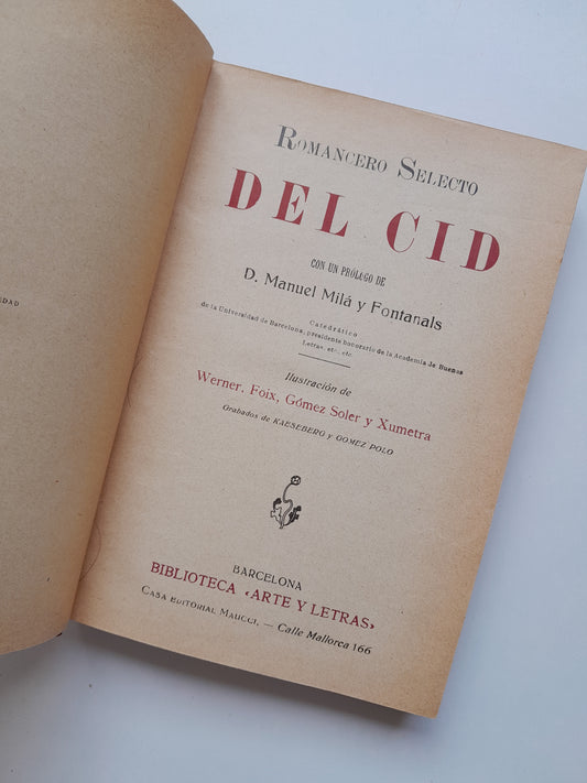 ROMANCERO DEL CID (MAUCCI, BIBLIOTECA ARTE Y LETRAS, c.1910)