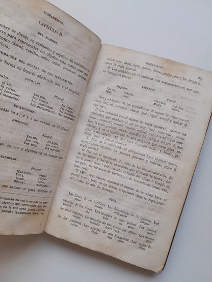 GRAMÁTICA FRANCESA TEÓRICO-PRÁCTICA - CLEMENTE CORNELLAS (IMP. VIUDA MAYOL E HIJOS, 1845)
