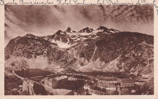 HUESCA - BALNEARIO DE PANTICOSA. VISTA GENERAL CON EL PICO DE ARGUALAS (MONTES)