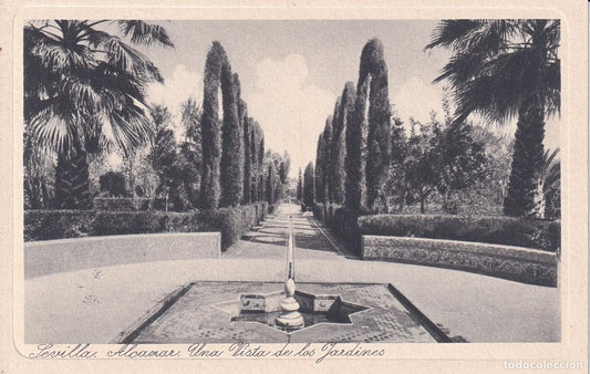 SEVILLA - 23. ALCÁZAR. UNA VISTA DE LOS JARDINES