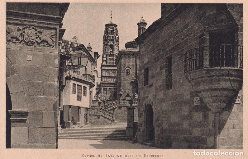 EXPOSICIÓN INTERNACIONAL DE BARCELONA 1929 - PUEBLO ESPAÑOL. GRADAS DE SANTIAGO DE COMPOSTELA