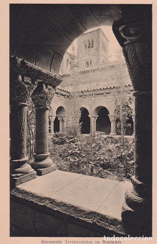 EXPOSICIÓN INTERNACIONAL DE BARCELONA 1929 - PUEBLO ESPAÑOL. MONASTERIO ROMÁNICO, CLAUSTRO