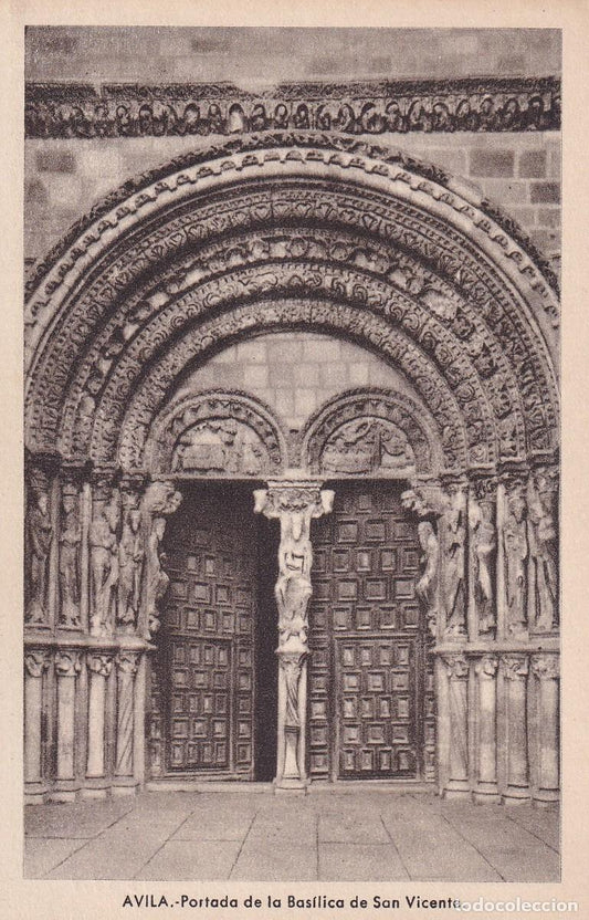 ÁVILA - 53. PORTADA DE LA BASÍLICA DE SAN VICENTE