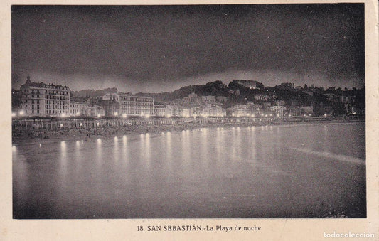 SAN SEBASTIÁN - 18. LA PLAYA DE NOCHE (LUCIEN ROISIN)