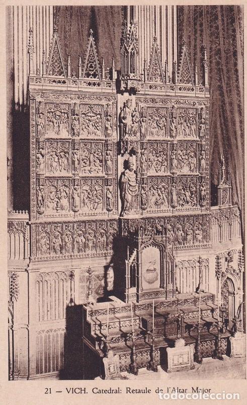 VIC - 21. CATEDRAL. RETAULE DE L'ALTAR MAJOR