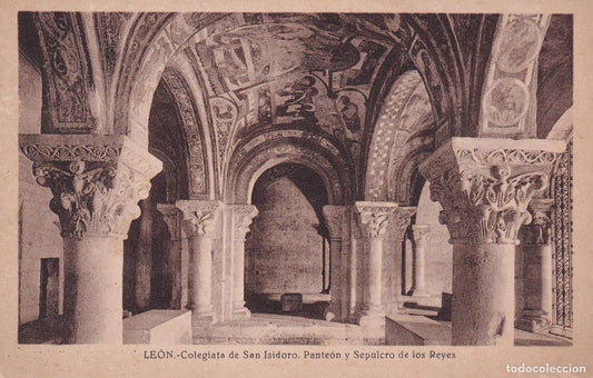 LEÓN - COLEGIATA DE SAN ISIDORO. PANTEÓN Y SEPULCRO DE LOS REYES (LUCIEN ROISIN)