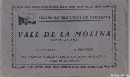 VALL DE LA MOLINA - LOTE DE 12 VISTAS EDITADAS POR EL CENTRE EXCURSIONISTA DE CATALUNYA