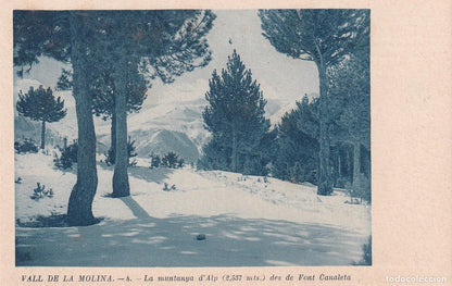 VALL DE LA MOLINA - LOTE DE 12 VISTAS EDITADAS POR EL CENTRE EXCURSIONISTA DE CATALUNYA