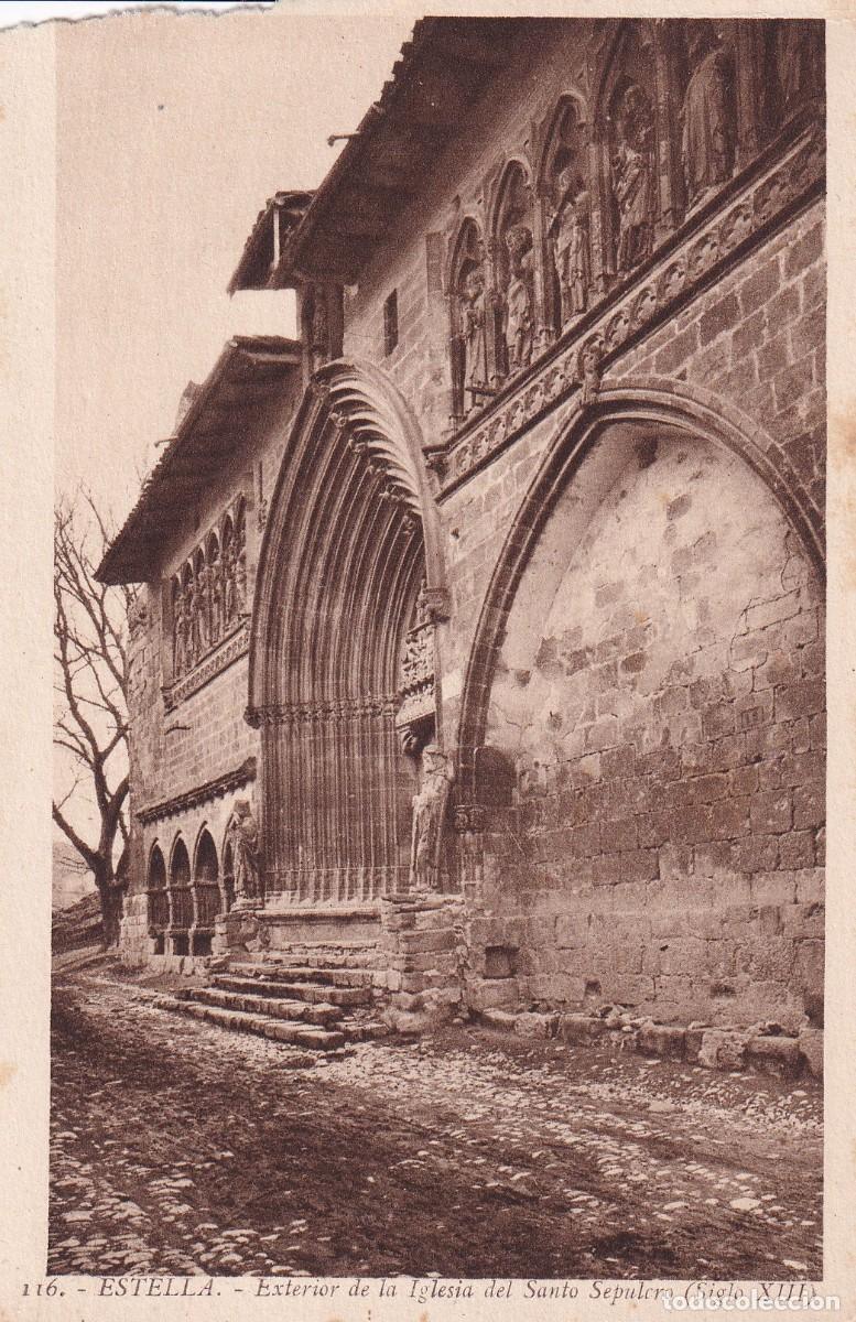 ESTELLA - 116. EXTERIOR DE LA IGLESIA DEL SANTO SEPULCRO (SIGLO XIII)