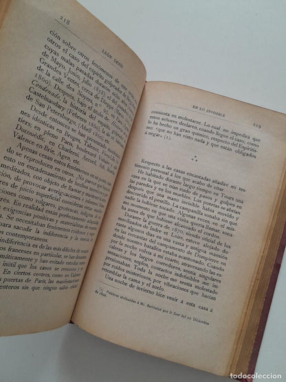 EN LO INVISIBLE: ESPIRITISMO Y MEDIUMNIDAD. TRATADO DE ESPIRITISMO EXPERIMENTAL - LEÓN DENIS (CARBONELL ESTEVA, c.1910)