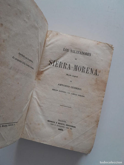 LOS SALTEADORES DE SIERRA MORENA - ANTONIO CUBERO (MURCIA Y MARTÍ, 1860)