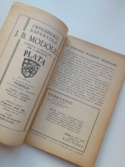 TEATRE DE LA COMÈDIA. COMPANYIA CATALANA D'ART DRAMÀTIC CLARAMUNT-ADRIÀ. TEMPORADA 1924-1925 (1924)