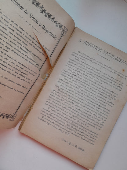 CATÁLOGO DEL ESTABLECIMIENTO VDA. E HIJOS DE DOMINGO ALDRUFEU, HORTICULTORES (c.1900)