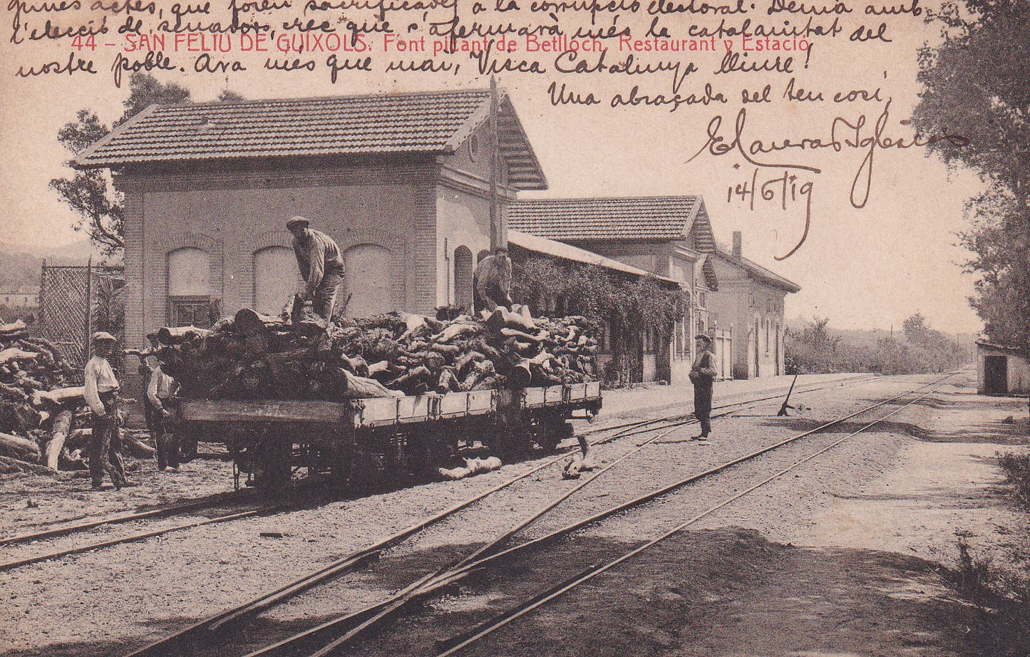 SANTA CRISTINA D'ARO - 44. FONT PICANT DE BETLLOCH, RESTAURANT I ESTACIÓ