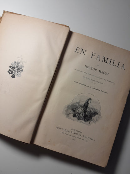 EN FAMILIA - HECTOR MALOT (MONTANER Y SIMÓN - BUI, 1895)