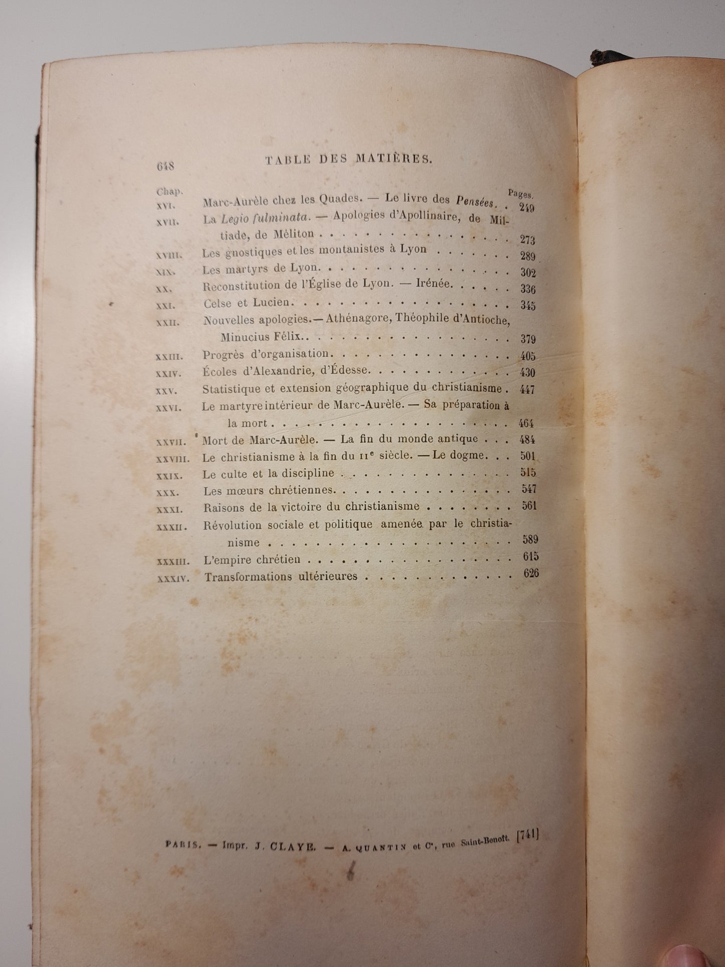 MARC-AURÈLE ET LA FIN DU MONDE ANTIQUE - ERNEST RENAN (CALMANN LÉVY, 1882)