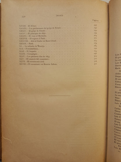 NAPOLEÓN III (COMPLETA 4 TOMOS) - IMBERT DE SAINT-AMAND (MONTANER Y SIMÓN - BUI, 1898-99)