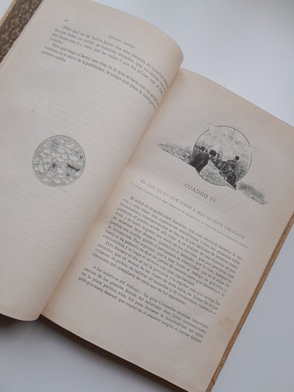 AYER, HOY Y MAÑANA (COMPLETA 3 TOMOS) - ANTONIO FLORES (MONTANER Y SIMÓN - BUI, 1892-93)
