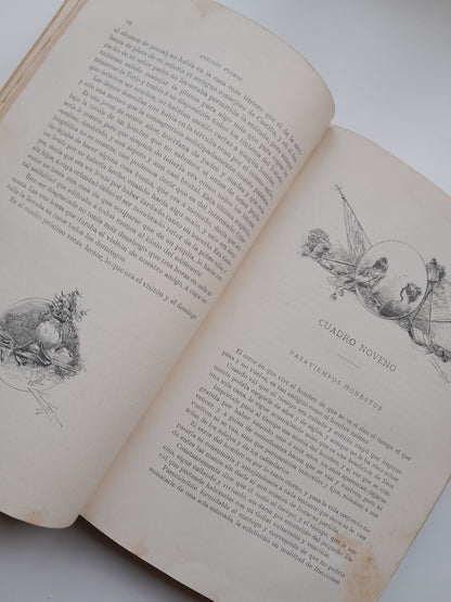 AYER, HOY Y MAÑANA (COMPLETA 3 TOMOS) - ANTONIO FLORES (MONTANER Y SIMÓN - BUI, 1892-93)