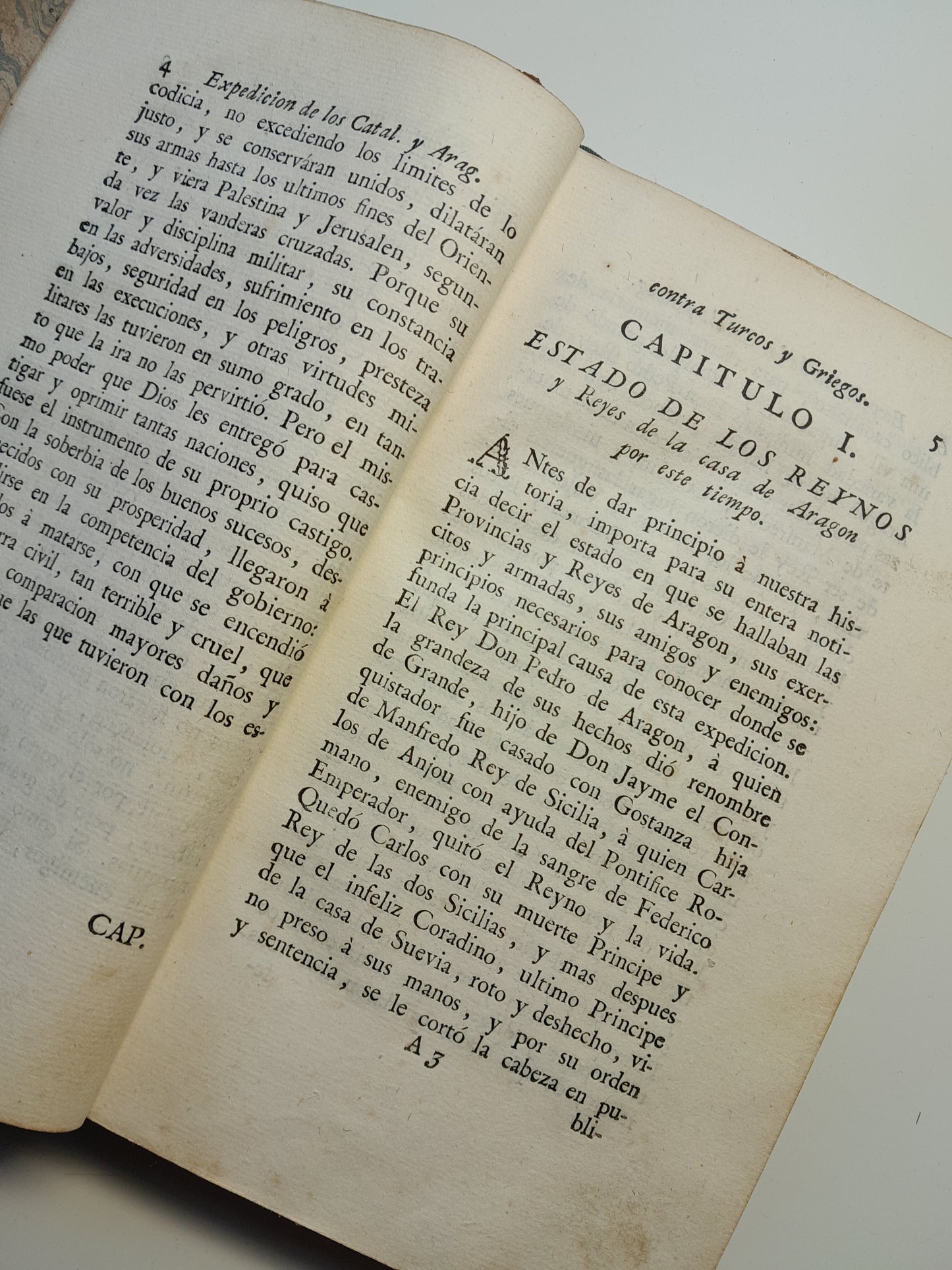 EXPEDICIÓN DE LOS CATALANES Y ARAGONESES CONTRA TURCOS Y GRIEGOS - FRANCISCO DE MONCADA (ANTONIO DE SANCHA, 1777)