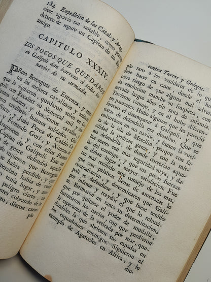 EXPEDICIÓN DE LOS CATALANES Y ARAGONESES CONTRA TURCOS Y GRIEGOS - FRANCISCO DE MONCADA (ANTONIO DE SANCHA, 1777)