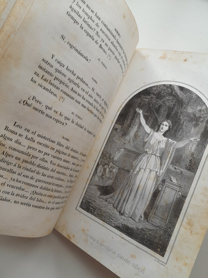 NORMA O LA SACERDOTISA DE LA ISLA DE SEN - FRANCISCO PELAYO BRIZ (JUAN OLIVERES, 1863)