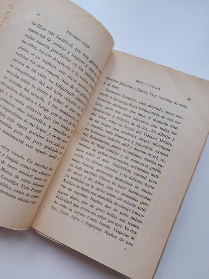 ROJA Y GUALDA. JORNADAS DE LA REVOLUCIÓN ESPAÑOLA - RICARDO LEÓN (VICTORIANO SUÁREZ, 1940)