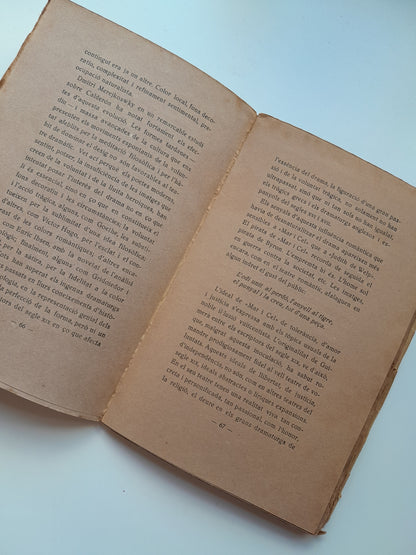 EL GENI DRAMÀTIC DE GUIMERÀ - JOAN ORS (EDITORIAL CATALANA, 1924)