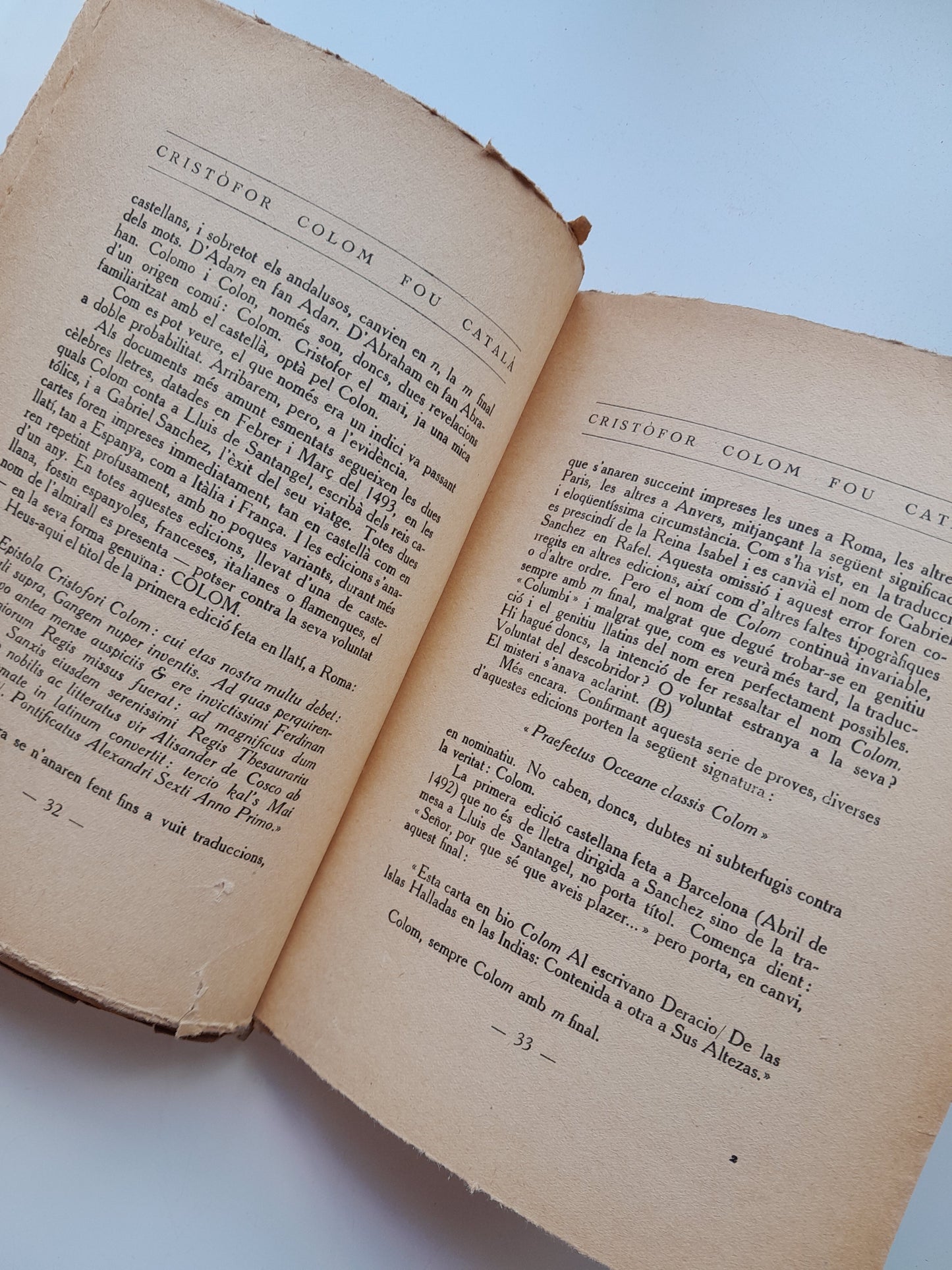 CRISTÒFOR COLOM FOU CATALÀ. LA VERITABLE GÈNESI DEL DESCOBRIMENT - LUIS ULLOA (LLIBRERIA CATALÒNIA, 1927)