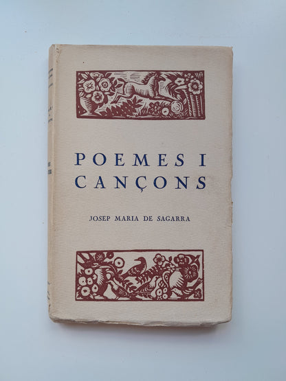 POEMES I CANÇONS - JOSEP MARIA DE SAGARRA (EDITORIAL CATALANA, 1922)