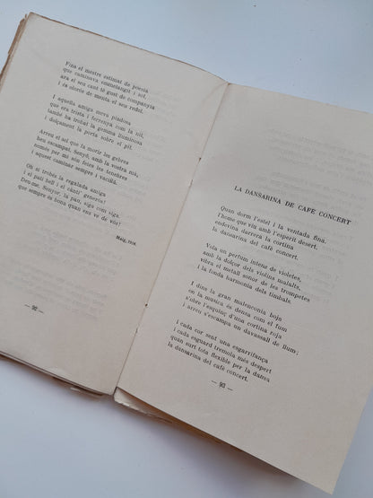 POEMES I CANÇONS - JOSEP MARIA DE SAGARRA (EDITORIAL CATALANA, 1922)