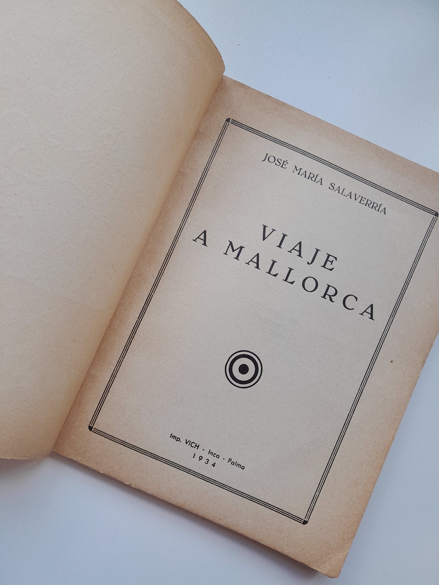 VIAJE A MALLORCA - JOSÉ MARÍA SALAVERRÍA (VICH, 1934)