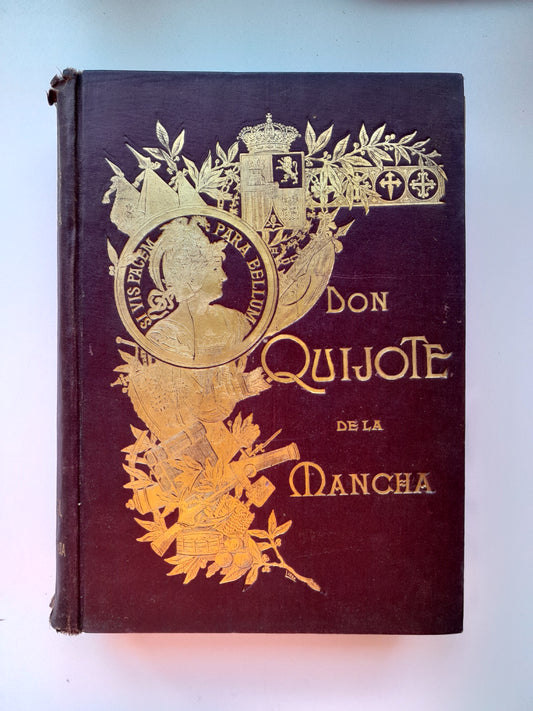 EL INGENIOSO HIDALGO DON QUIJOTE DE LA MANCHA - MIGUEL DE CERVANTES (HIJOS DE M.G. HERNÁNDEZ, 1905)